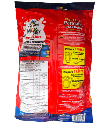 Leche en polvo "parmalat" MAX nutre (1 Kg)