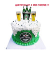 Cake con temática de cerveza