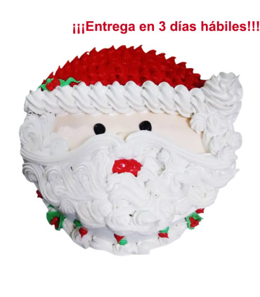 Cake con cara de Santa
