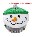 Cake con cara muñeco de nieve
