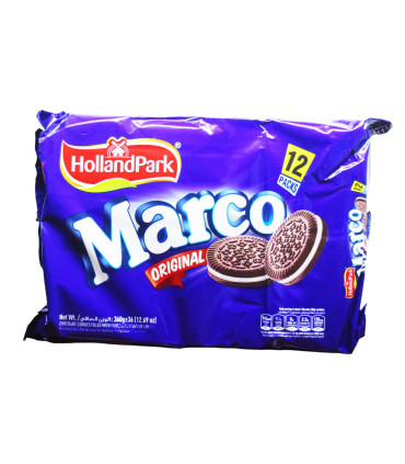 Galletas Marco con Crema Vainilla "HollandPark" (12 Paq x 30 g)