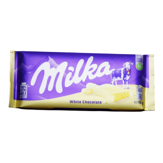 chocolate blanco Milka 90 g tableta dulce para enviar a Cuba