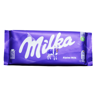 chocolate Milk Milka 90 g tableta dulce para enviar a Cuba