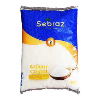 azúcar blanca cristal 1 kg para enviar a Cuba alimento básico familiar