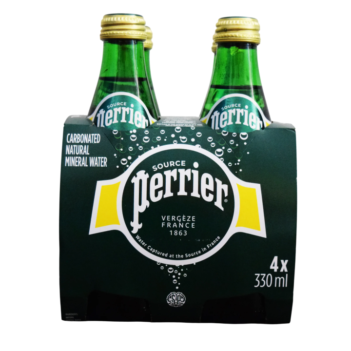 agua natural con gas pack 4 x 33 cl para enviar a Cuba bebida familiar