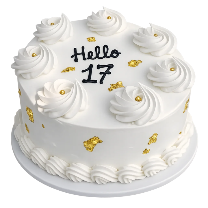 cake blanco con flores blancas y texto personalizable para enviar a Cuba pastel elegante para cumpleaños familiar