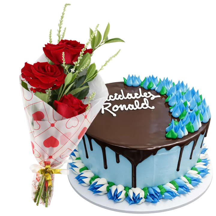 Cake Decorado Personalizado con Chocolate (mediano)