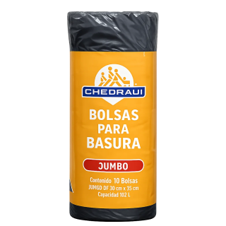 Bolsas Chedraui Jumbo 102 litros para basura y limpieza del hogar en Cuba