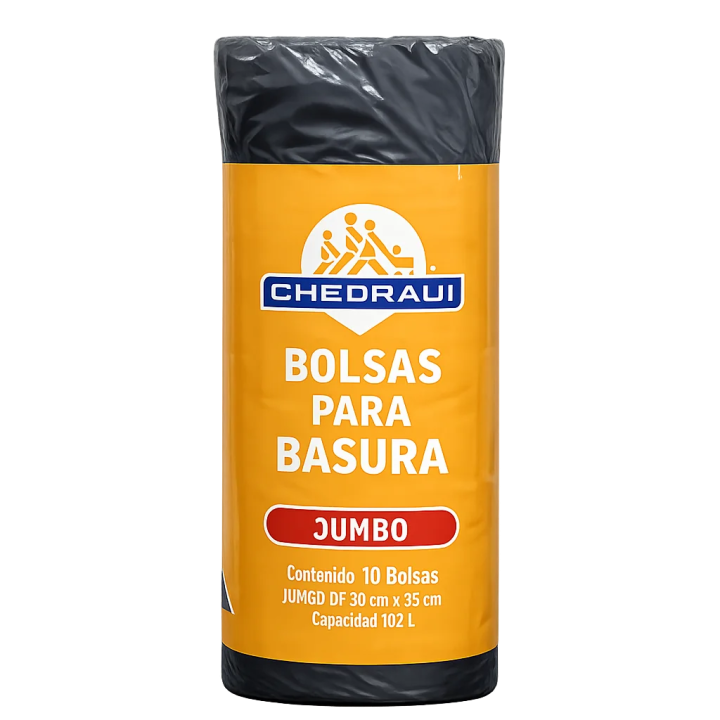 Bolsas Chedraui Jumbo 102 litros para basura y limpieza del hogar en Cuba