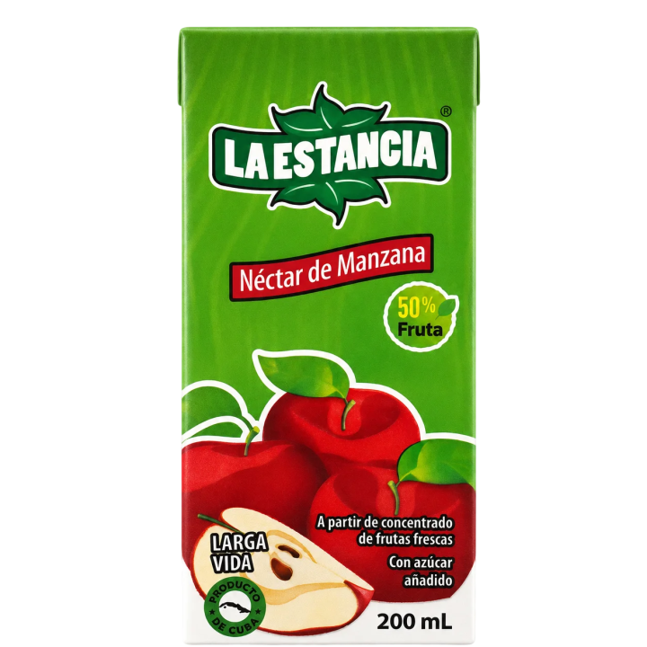 Néctar La Estancia Manzana 200 ml para enviar a Cuba