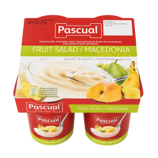 Yogurt Pascual Macedonia 4 x 120 g para meriendas y enviar a Cuba