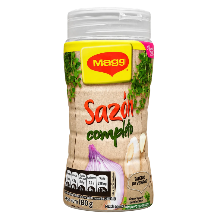 Sazón Completo Maggi 180 g para cocinar y enviar a Cuba