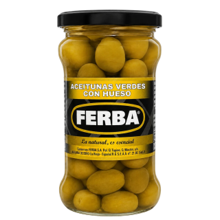 Aceituna Verde Ferba con hueso 300 g para enviar a Cuba