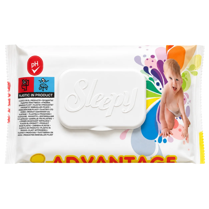 Toallitas Húmedas Advantage Sleepy bolsa de 120 unidades para bebé y enviar a Cuba