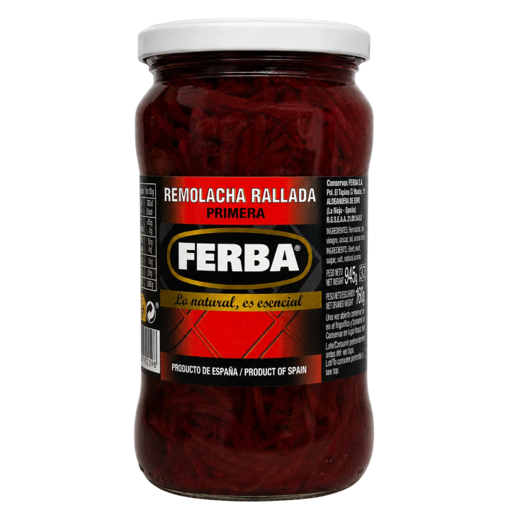 Remolacha Rallada Ferba 345 g para ensaladas y enviar a Cuba
