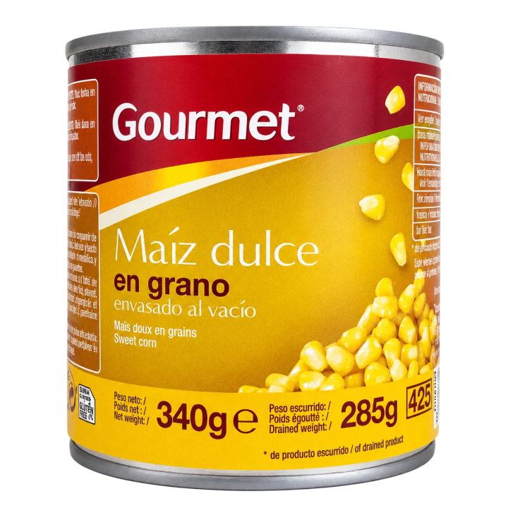 Maíz Dulce Gourmet 340 g para ensaladas y enviar a Cuba