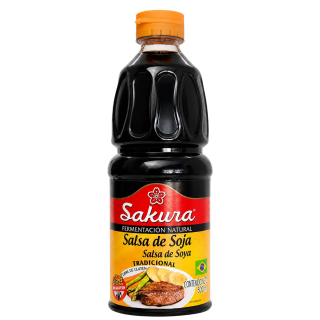Salsa de Soya Sakura Tradicional 500 ml para cocinar y enviar a Cuba