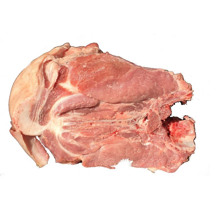 Bondiola o cogote de cerdo según peso para enviar alimentos a Cuba