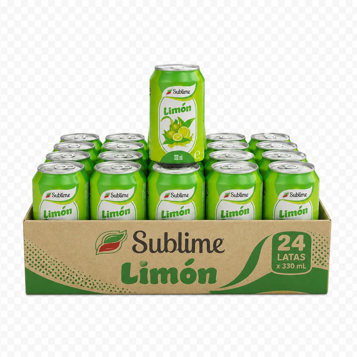 Caja de Refresco sabor Limón Sublime 24 x 330 ml